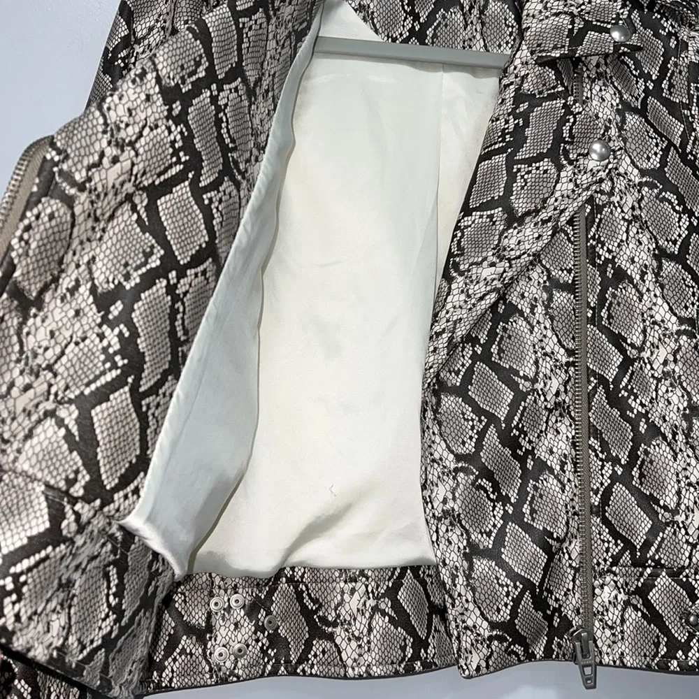 BLANKNYC faux snakeskin moto jacket - Picture 10 of 12